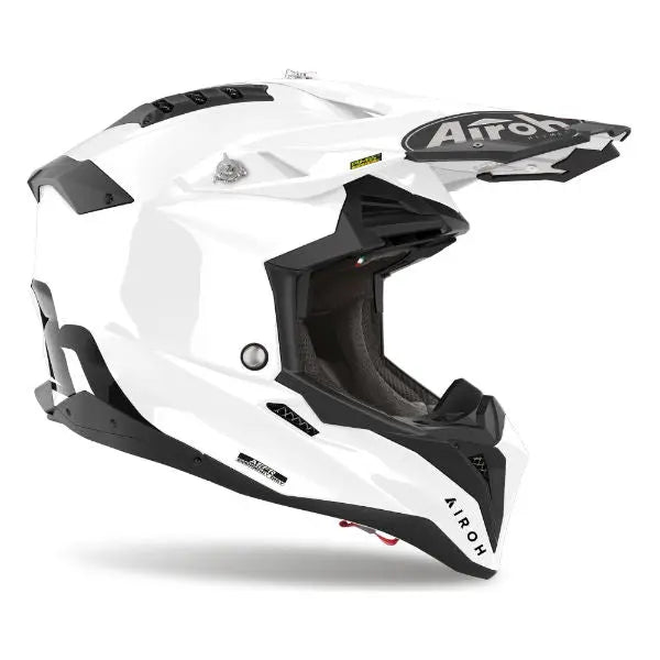 Airoh Aviator 3 Color Gloss White - FREE UK Shipping, FREE 365 Day Returns | Moto Central