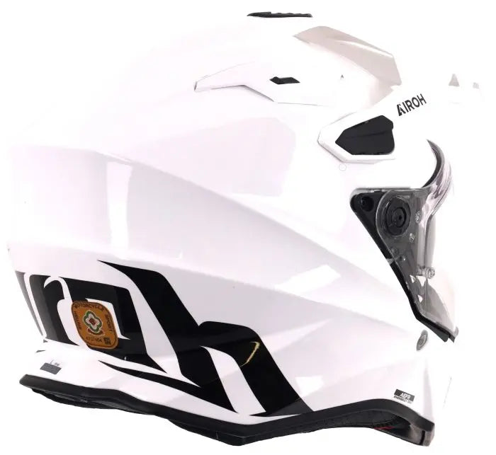 Airoh Commander 2 Adventure Helmet Gloss White  - FREE UK Shipping, FREE 365 Day Returns | Moto Central