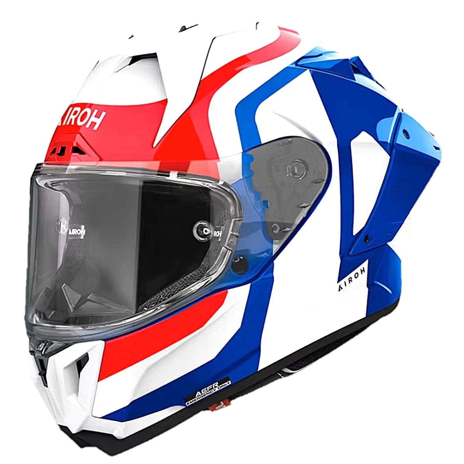 Airoh GP-800 Competition Gloss Blue/Red FREE UK Delivery, FREE Returns