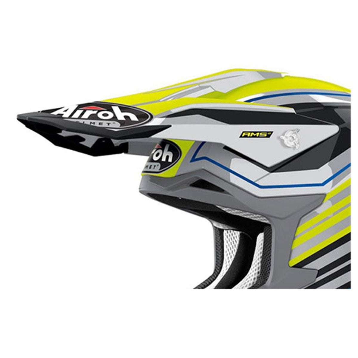 Airoh Peak For Strycker Shaded Gloss Yellow / Grey Helmet