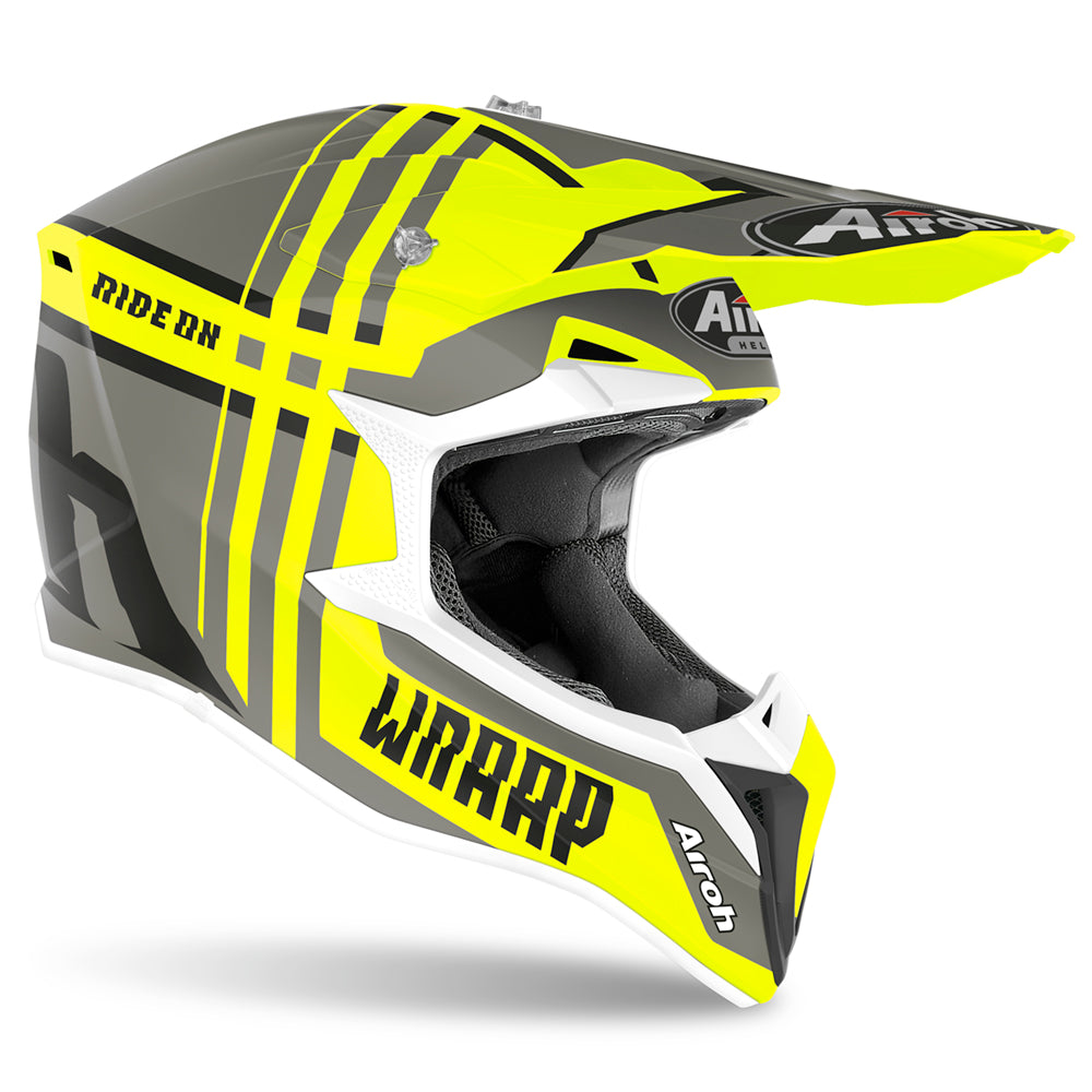 Airoh Wraap Broken Matt Yellow