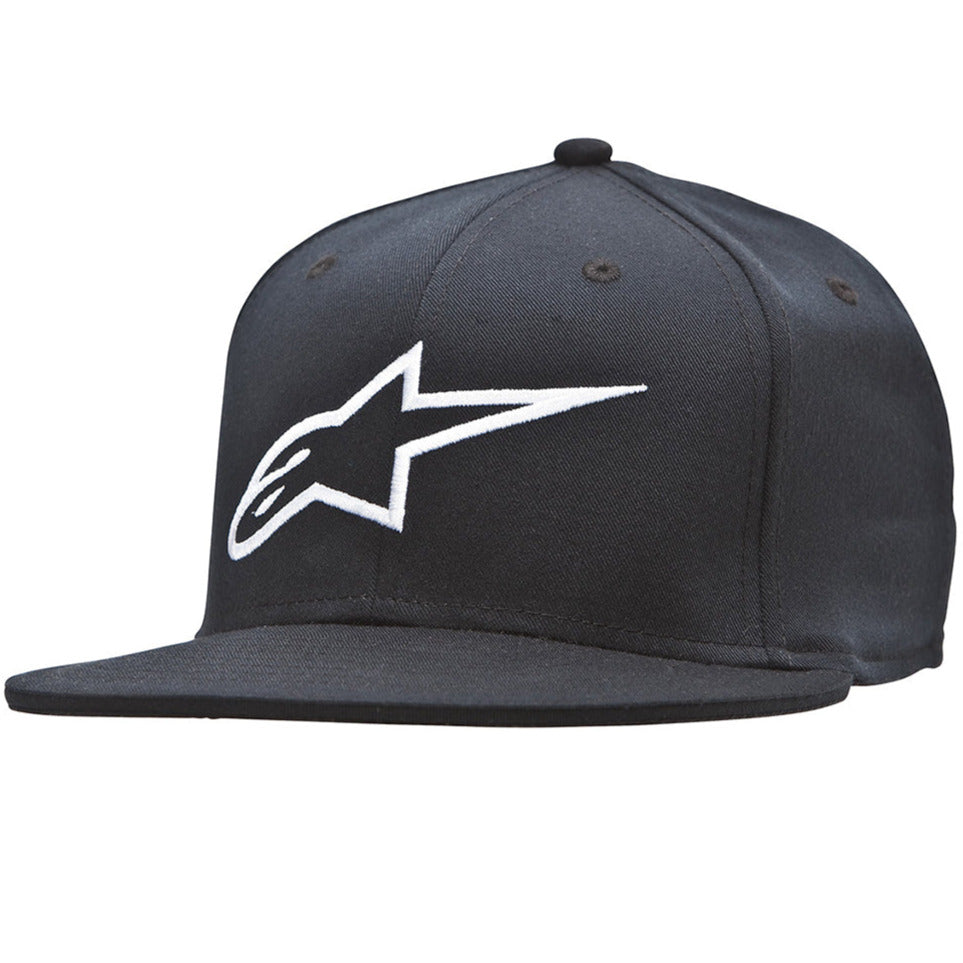 Alpinestars Ageless Flat Cap Black / White - FREE UK Shipping, FREE 365 Day Returns | Moto Central