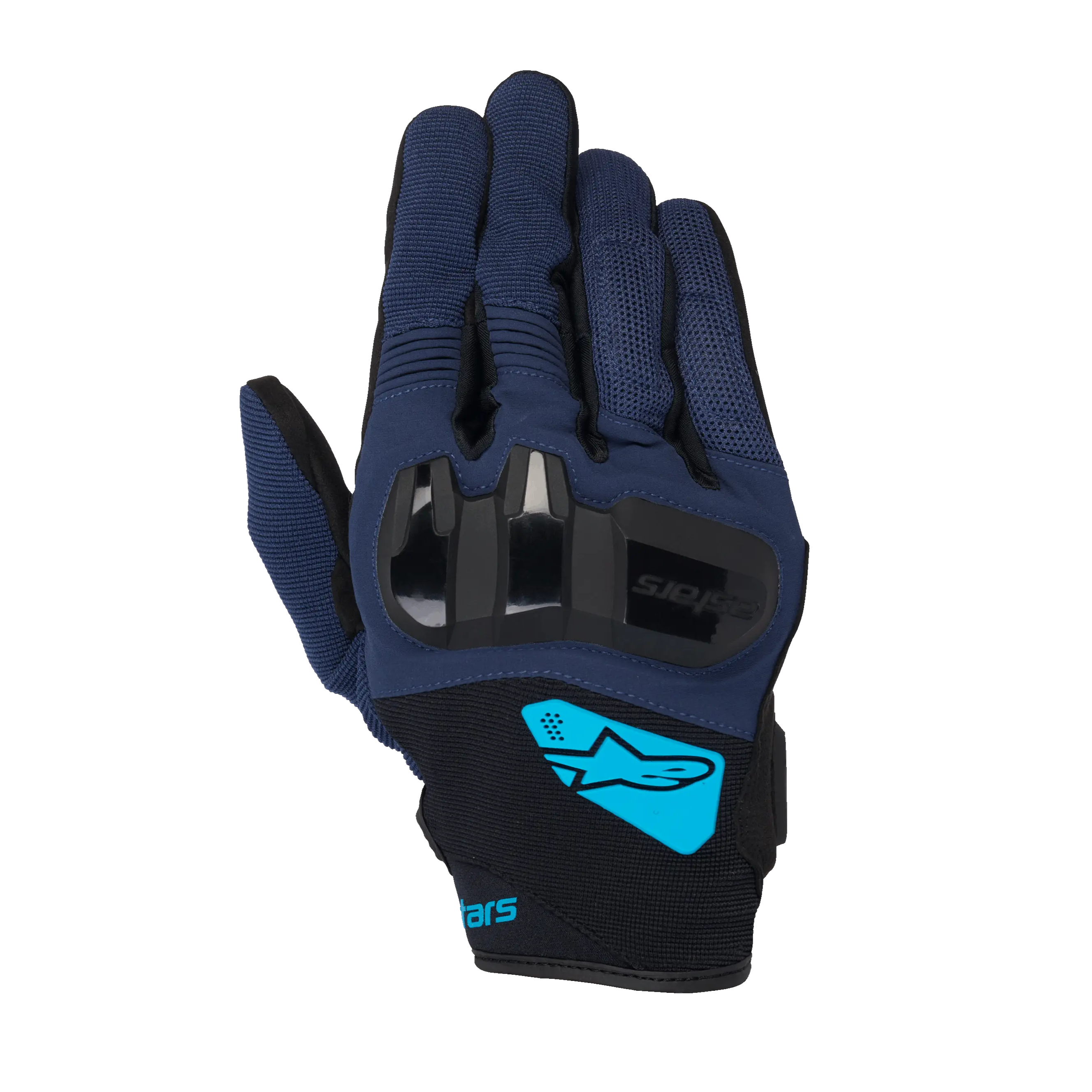 Alpinestars Chrome V2 Gloves Dark Blue / Hawaiian Ocean FREE UK Delivery, FREE 365 Day Returns | Moto Central