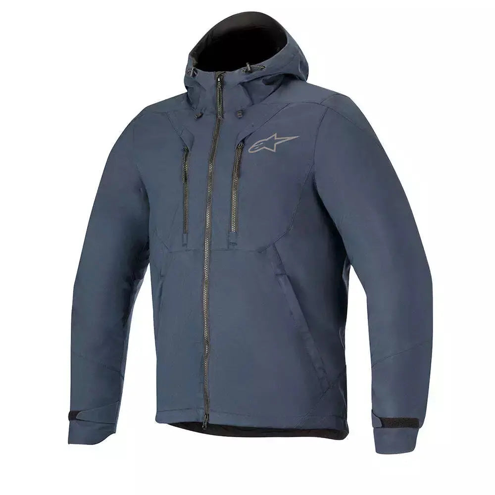 Alpinestars Domino Tech Hoodie Blue / Navy - FREE UK Shipping, FREE 365 Day Returns | Moto Central