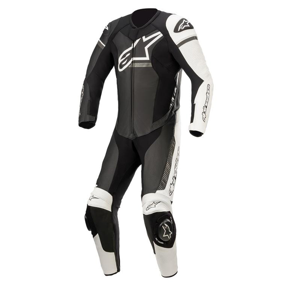 Alpinestars GP Force Phantom One Piece Leather Suit Black / White / Metallic Grey