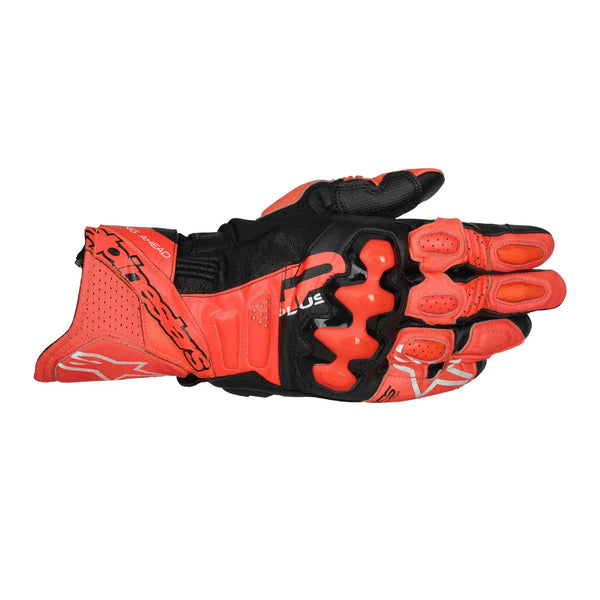 Alpinestars GP Plus R V3 Leather Gloves Bright Red / Fluo Red / Black