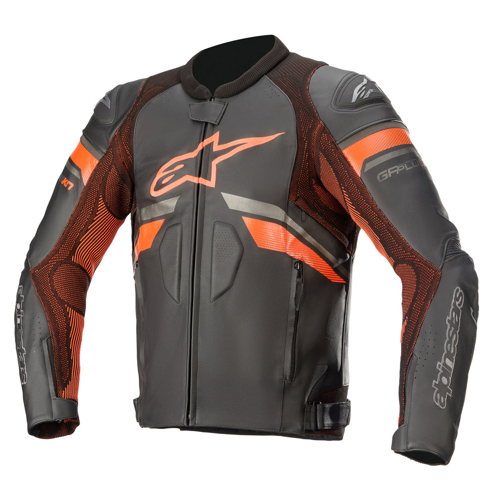 Alpinestars GP Plus R V3 Rideknit Leather Jacket Black / Red / Fluo
