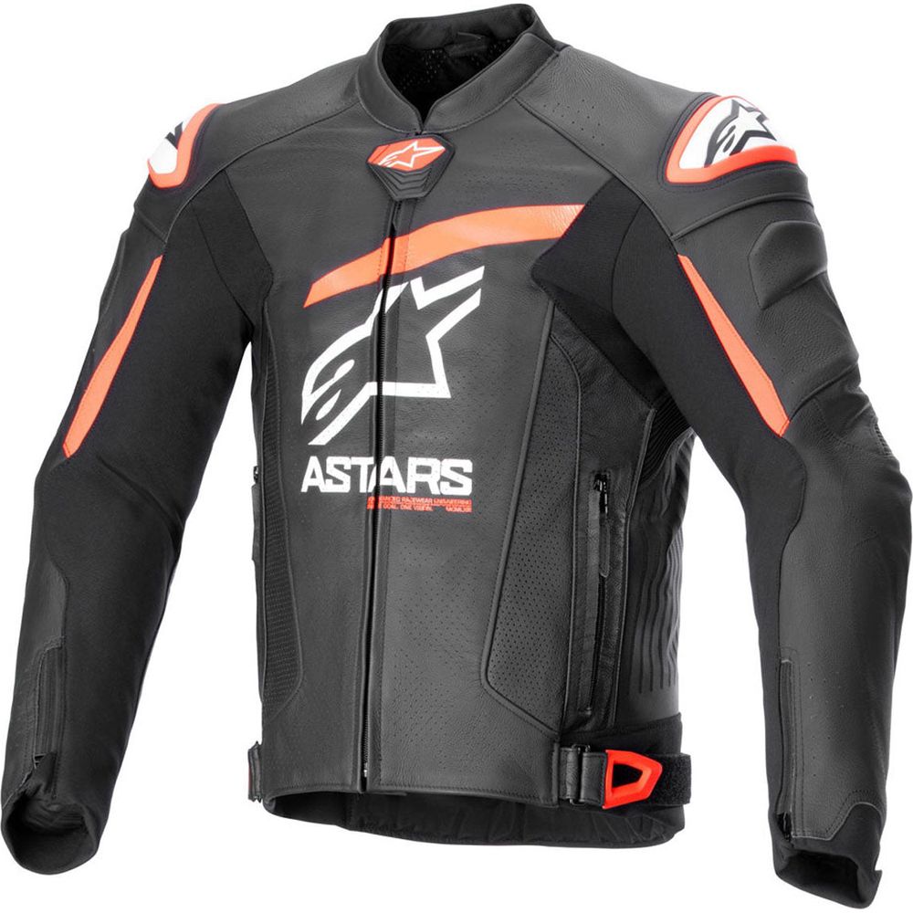 Alpinestars GP Plus R V4 Airflow Leather Jacket Black / Fluo Red / White