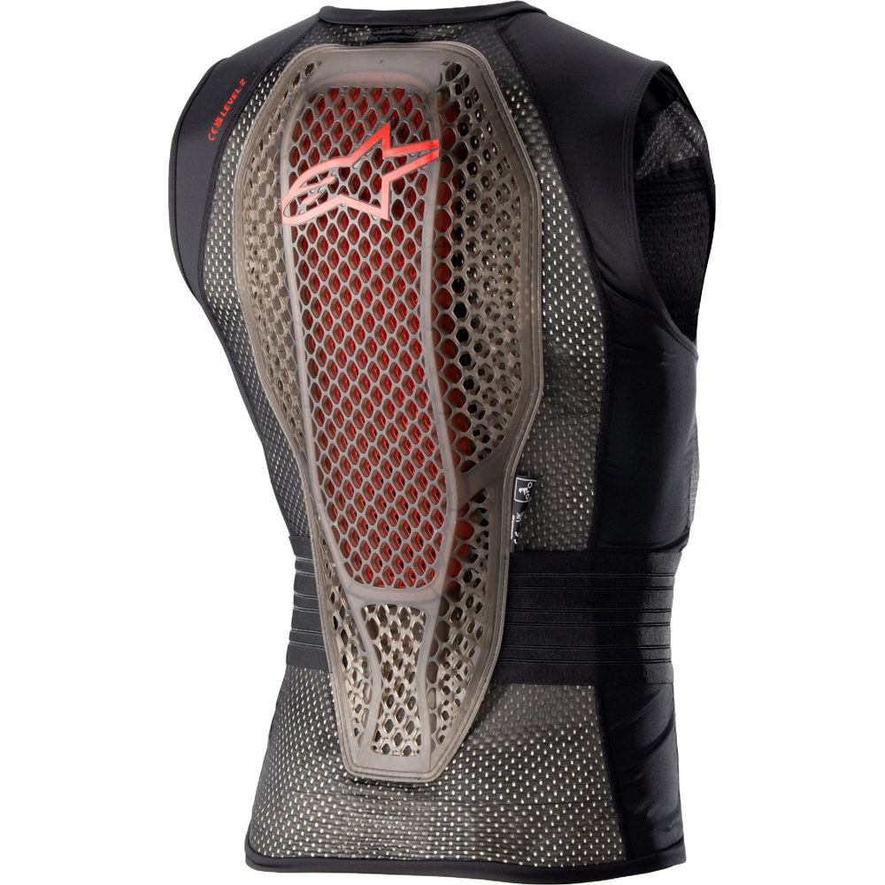 Alpinestars Nucleon Flex Pro Protector Vest Transparent Smoke / Red / Black