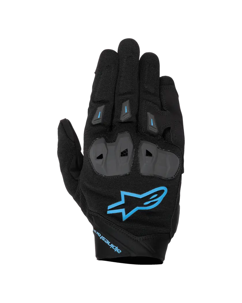 Alpinestars SP X 1 Gloves Black / Blithe Blue FREE UK Delivery, FREE 365 Day Returns | Moto Central