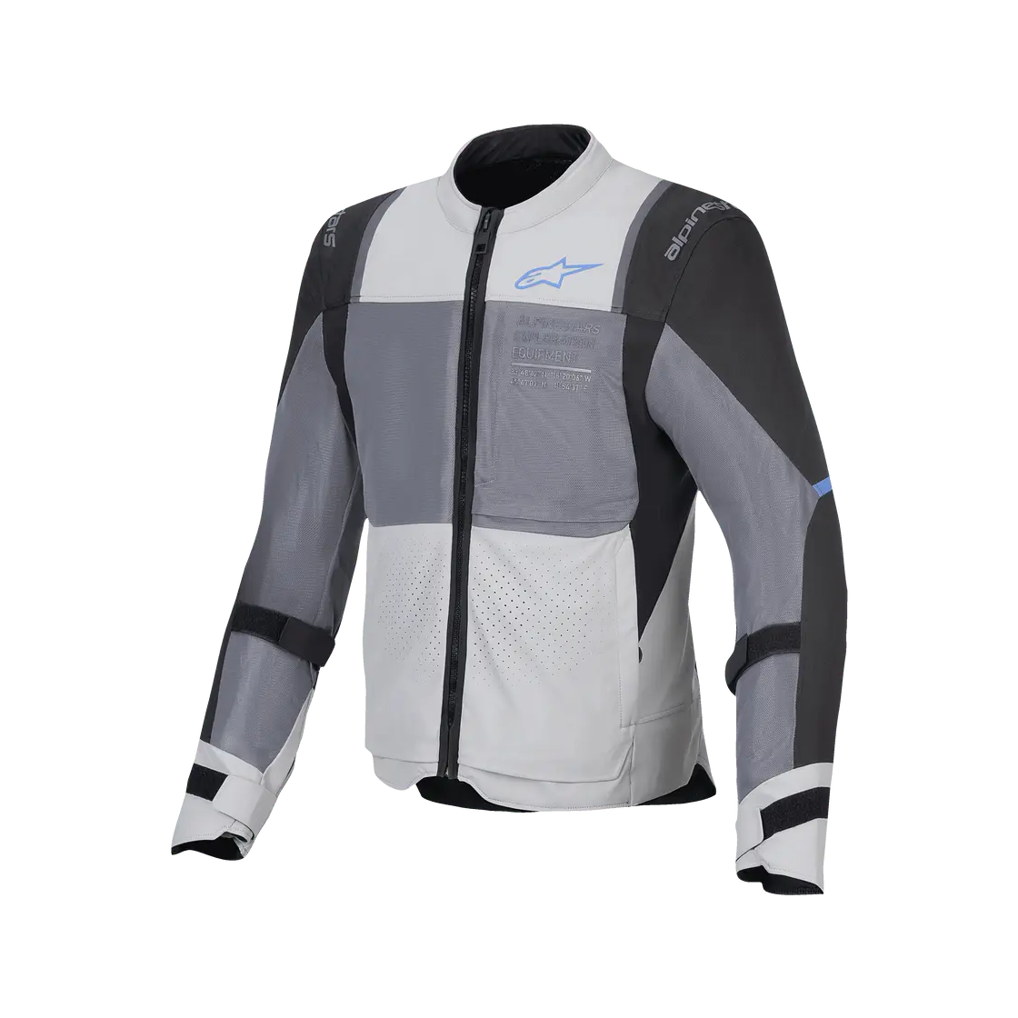 Alpinestars ST-2 Air Textile Jacket Ice Grey / Dark Grey / Black, front view