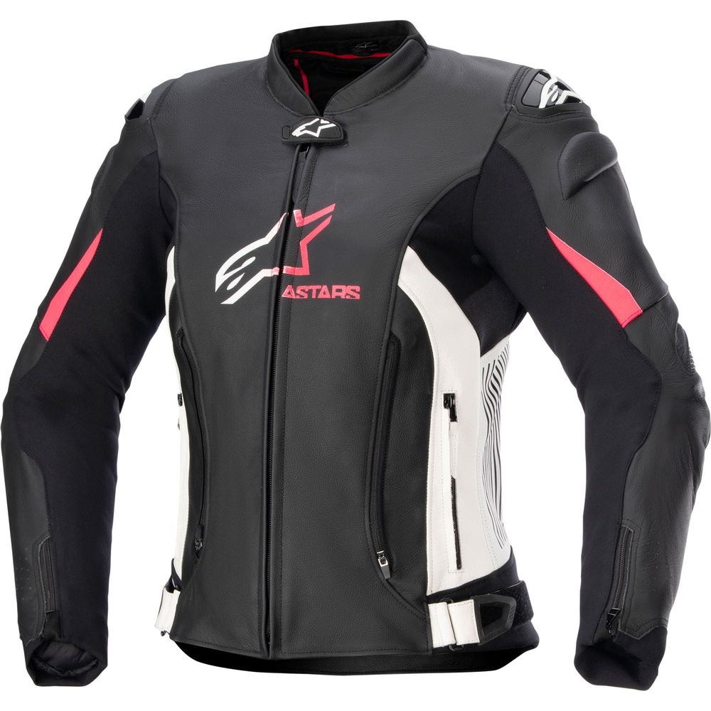 Alpinestars Stella GP Plus V4 Ladies Leather Jacket Black / White / Diva Pink