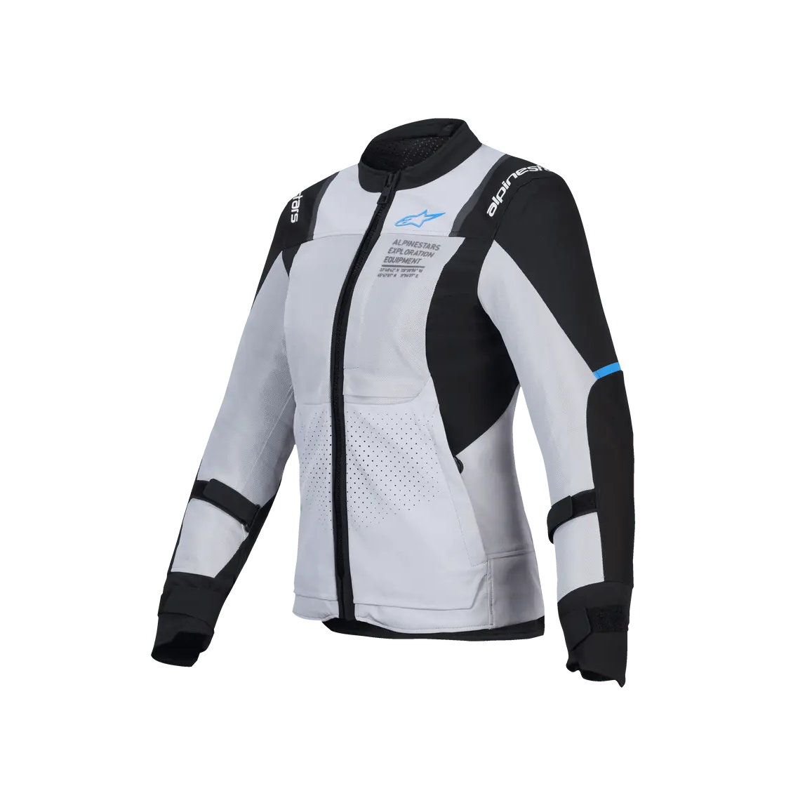 Alpinestars Stella ST-2 Air Ladies Textile Jacket Ice Grey / Black, front view
