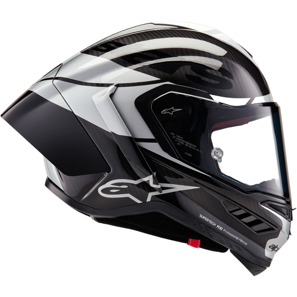 Alpinestars Supertech R10 Element ECE 06 / FIM Gloss Black / Carbon / Silver