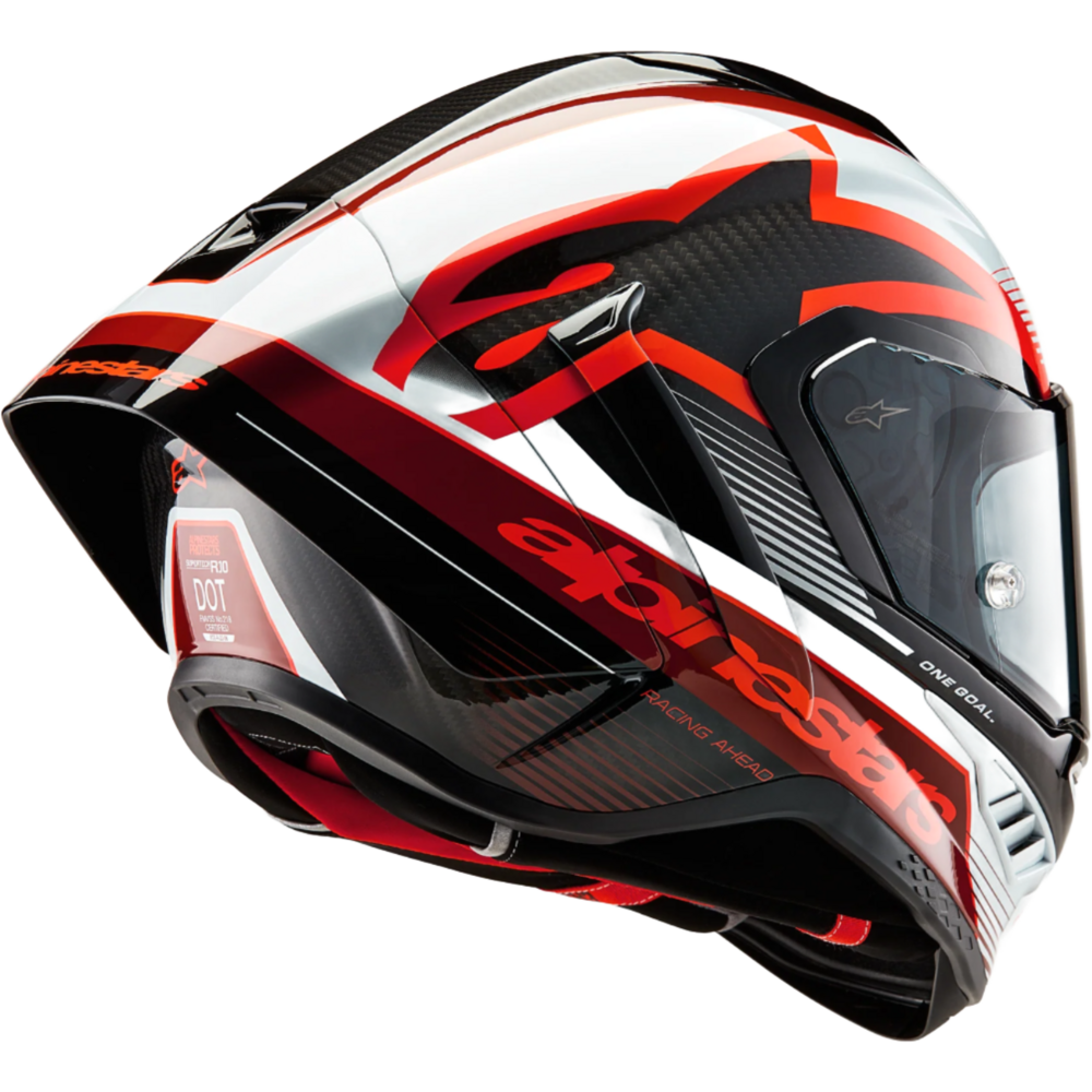 Alpinestars Supertech R10 Team ECE 06 / FIM Black / Carbon / Red / Gloss White