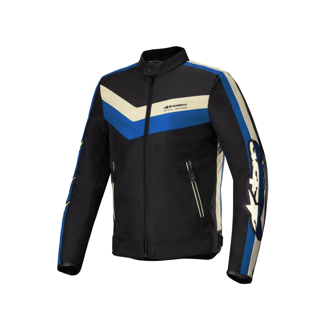 Alpinestars T-Dyno WR Textile Jacket Black / Blue / Ecru, front view