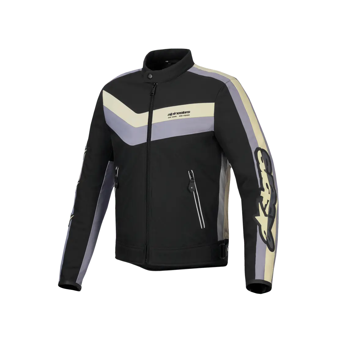 Alpinestars T-Dyno WR Textile Jacket Black / Dark Grey / Ecru, front view