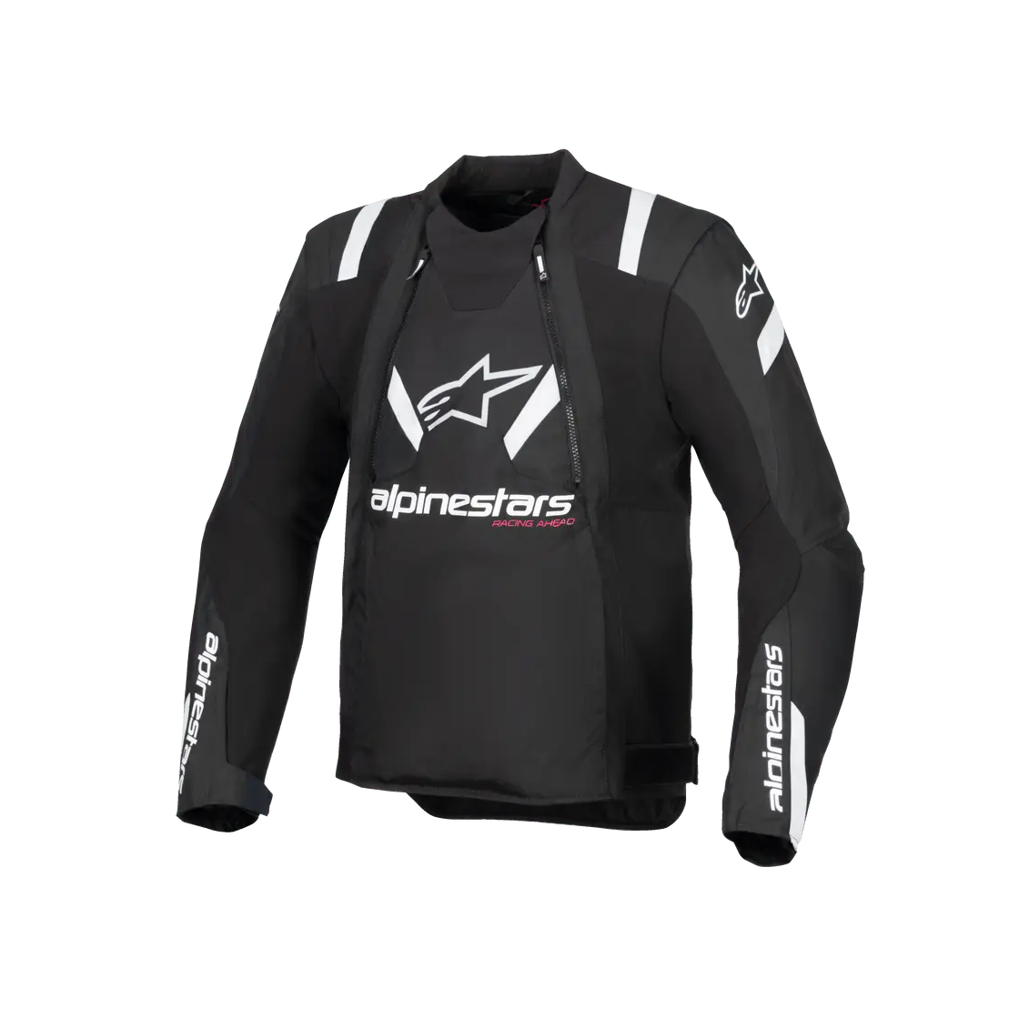 Alpinestars T-Stunt Air Textile Jacket Black / White, front view