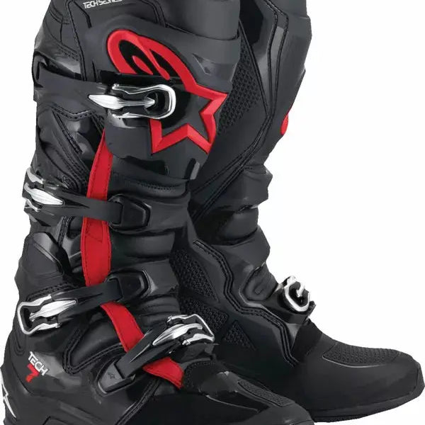 Alpinestars Tech 7 Boots Black / Fluo Red FREE Delivery, FREE Returns