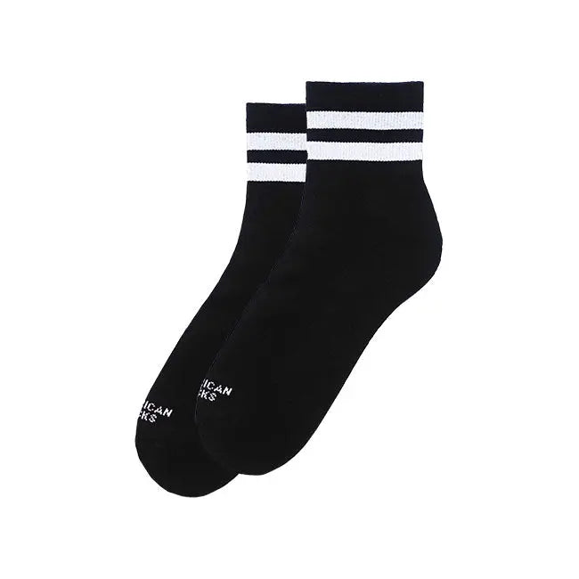 American Socks Back In Black Ankle High Socks  - FREE UK Shipping, FREE 365 Day Returns | Moto Central