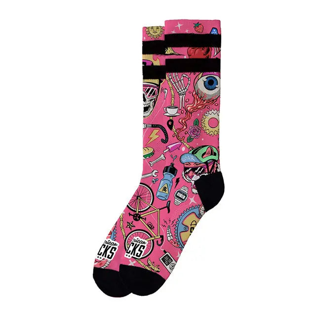 American Socks Cycling Beast Signature Socks  - FREE UK Shipping, FREE 365 Day Returns | Moto Central