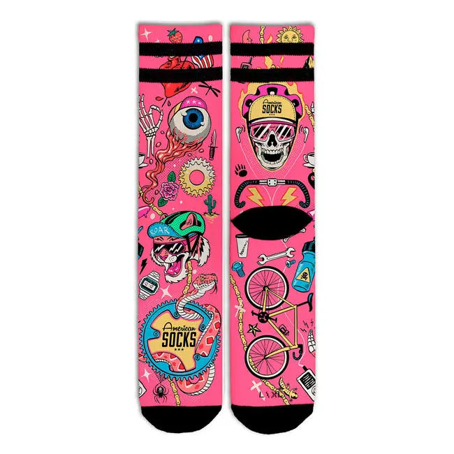 American Socks Cycling Beast Signature Socks  - FREE UK Shipping, FREE 365 Day Returns | Moto Central