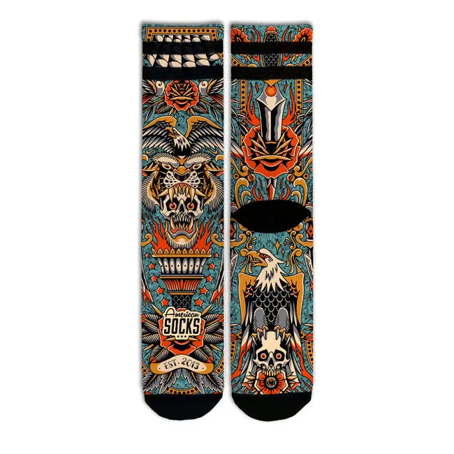 American Socks Dagger Signature Socks  - FREE UK Shipping, FREE 365 Day Returns | Moto Central