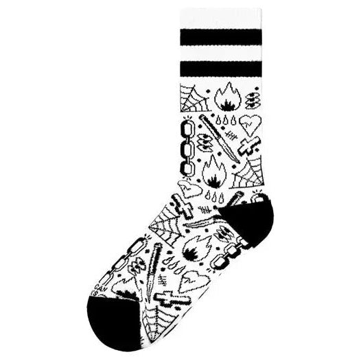 American Socks Mid High Broken Chain Socks — right-side view