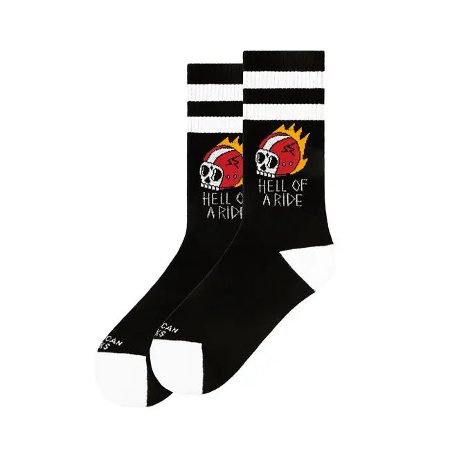 American Socks Mid High Hell Of A Ride Socks  - FREE UK Shipping, FREE 365 Day Returns | Moto Central