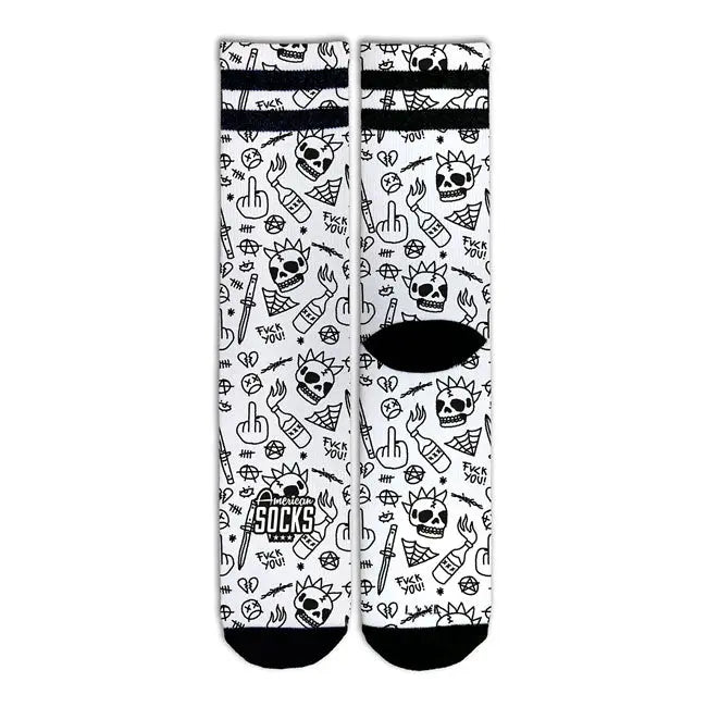 American Socks No Direction Signature Socks  - FREE UK Shipping, FREE 365 Day Returns | Moto Central