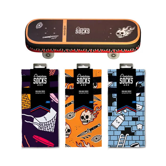 American Socks Skateboard Gift Box Signature Socks  - FREE UK Shipping, FREE 365 Day Returns | Moto Central