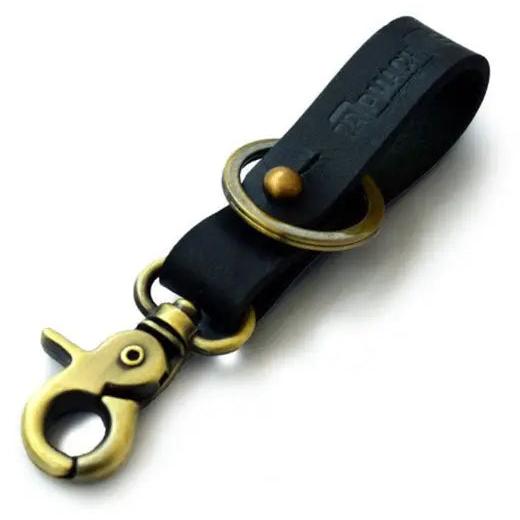 Trip Machine Key Fob Black / Antique Gold front product view