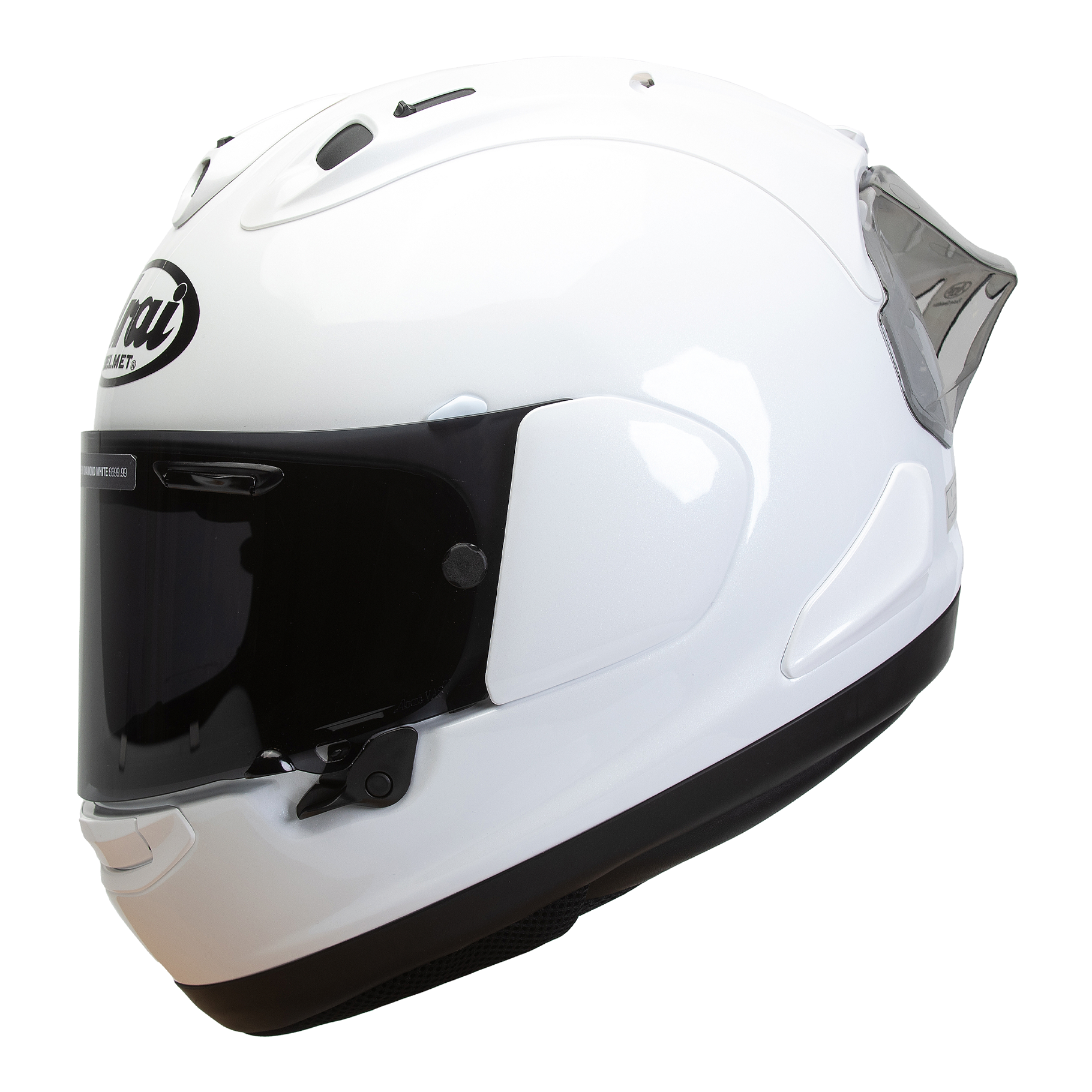 Arai RX-7V Evo Solid Full Face Helmet Diamond White FREE UK Delivery