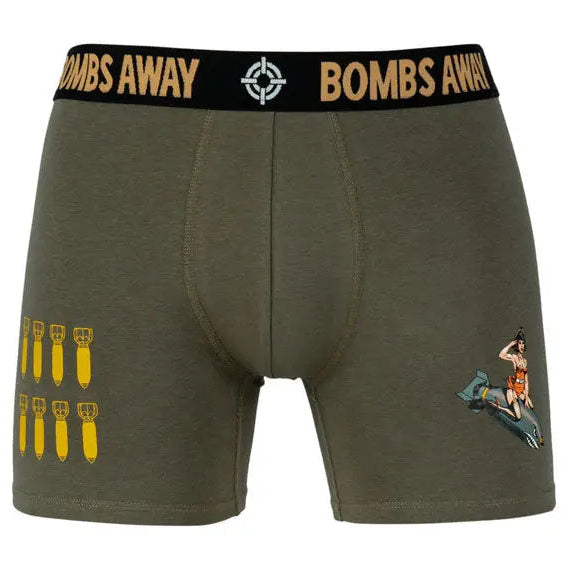 Army Surplus Bombs Away Boxer Shorts — front view