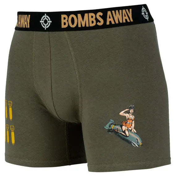 Army Surplus Bombs Away Boxer Shorts — rear view