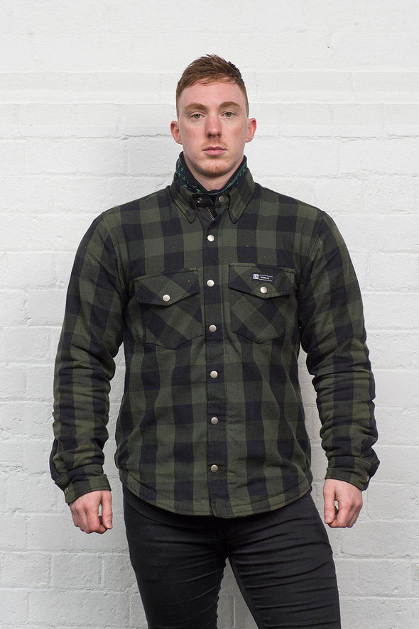 Merlin Axe Zip Up 100% Kevlar Shirt Green