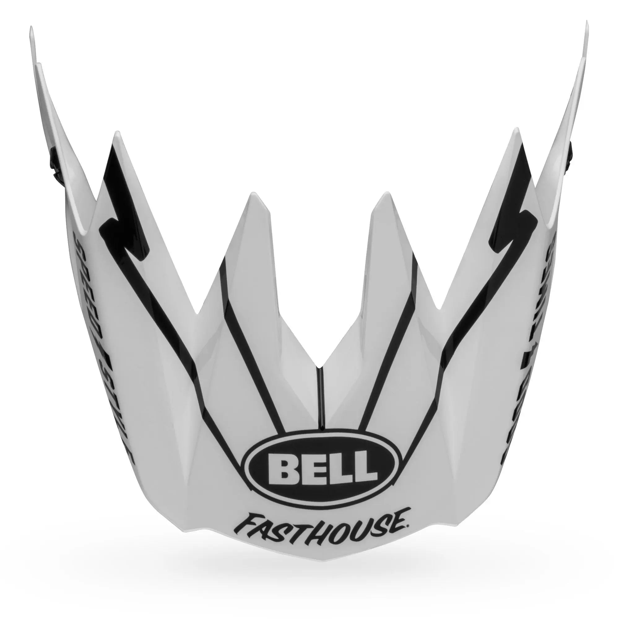 Bell Full-10 Helmet Visor Matt / Gloss White / Black - FREE UK Shipping, FREE 365 Day Returns | Moto Central