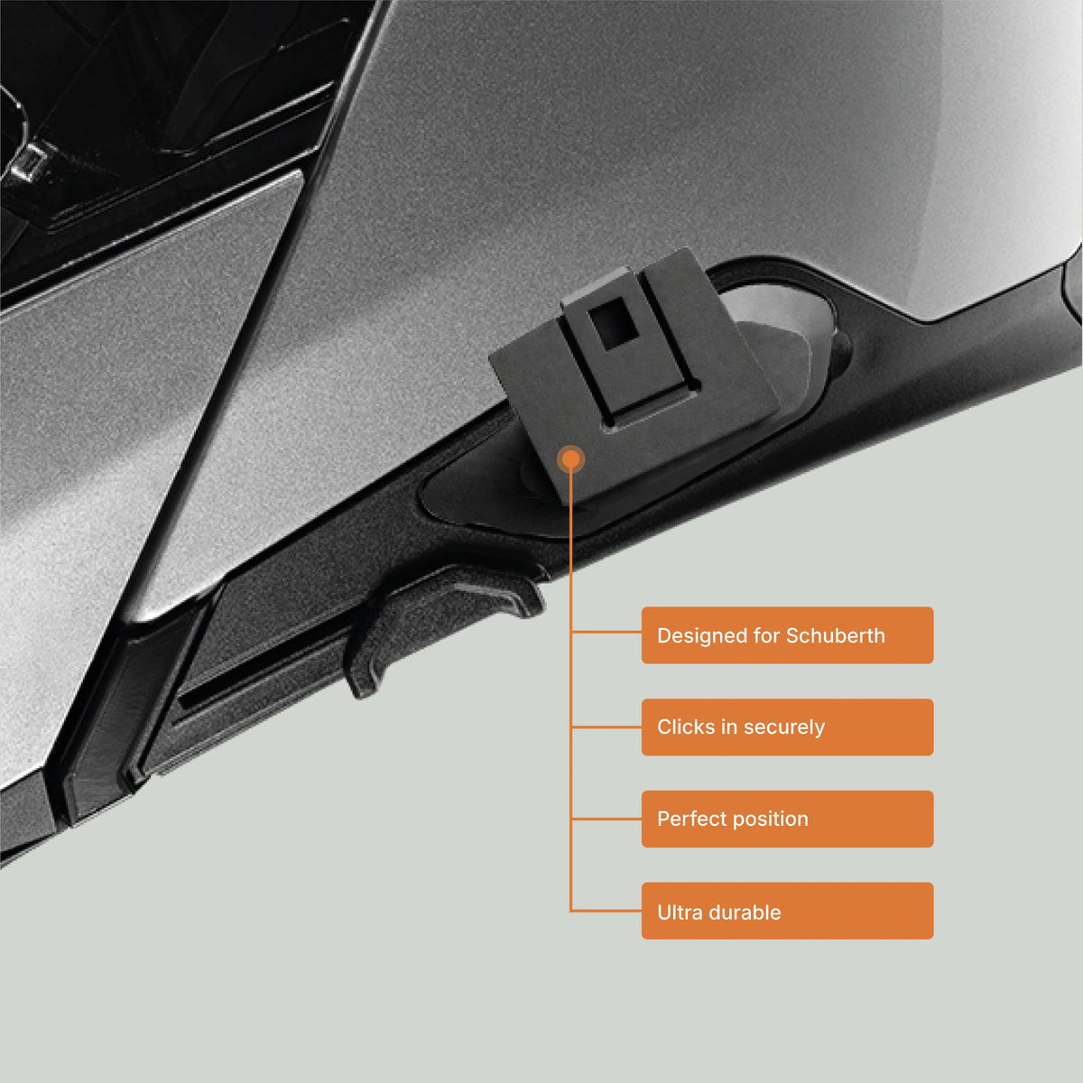 Tubs Jackson Schuberth C5 / J5 / S3 / E2 To Cardo Black / Bold Adapter FREE UK Delivery, FREE 365 Day Returns | Moto Central