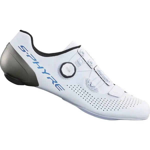 Shimano S-Phyre RC9 (RC902) Track Shoes White - FREE UK Shipping, FREE 365 Day Returns | Moto Central