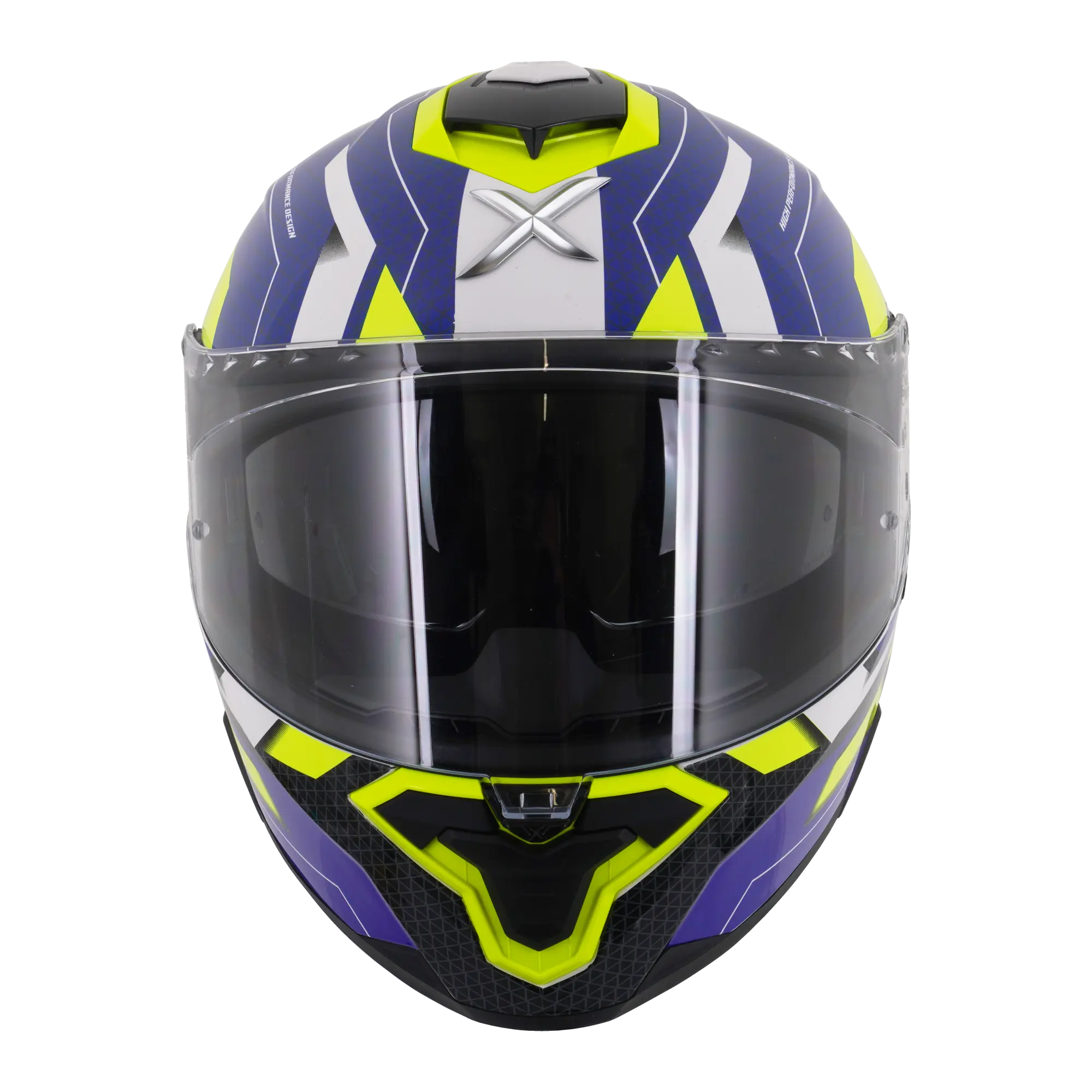 Axor Brutale With Dual Spoiler Plexus Blue / Fluo Yellow FREE UK Delivery, FREE 365 Day Returns | Moto Central