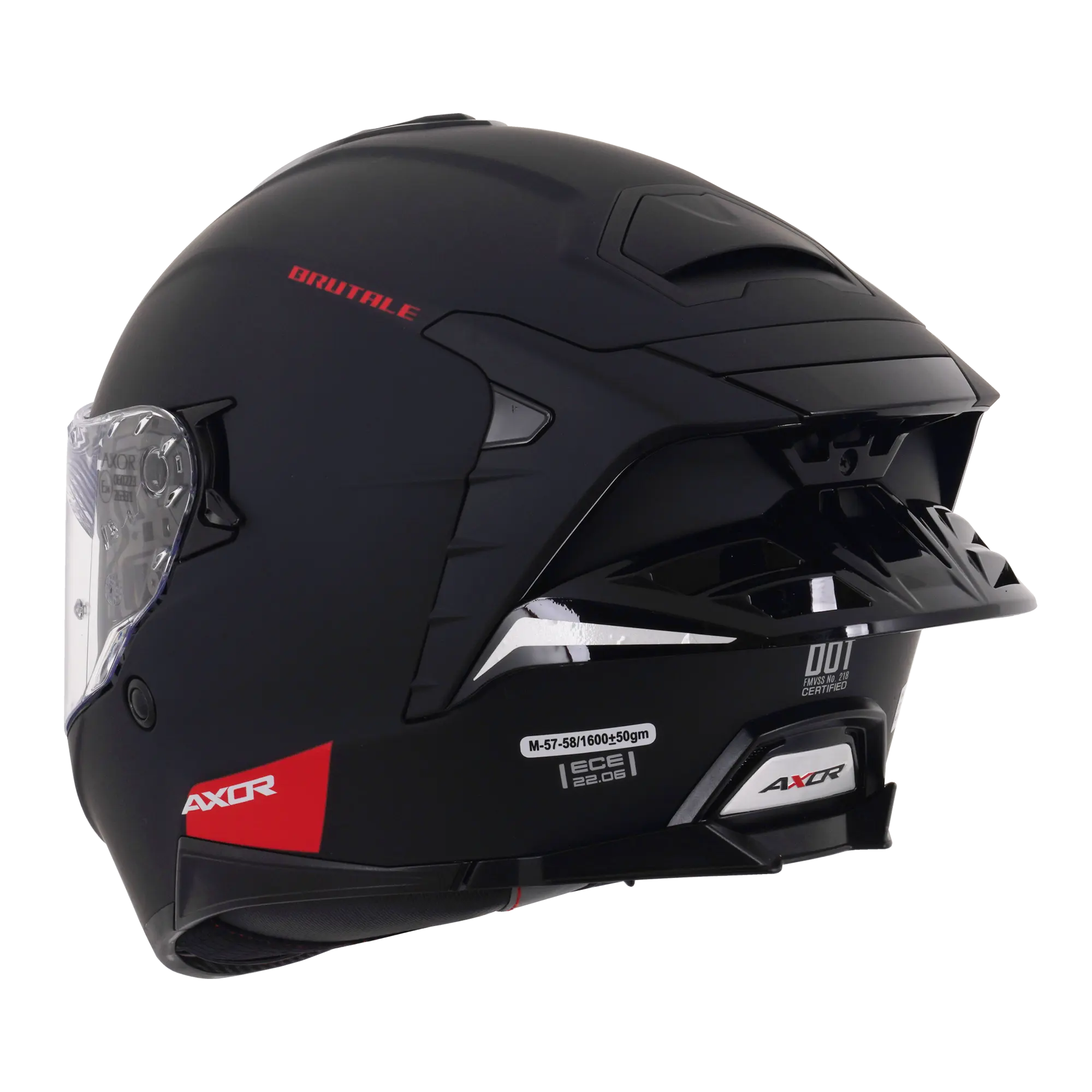 Axor Brutale With Dual Spoiler Matt Black FREE UK Delivery, FREE 365 Day Returns | Moto Central