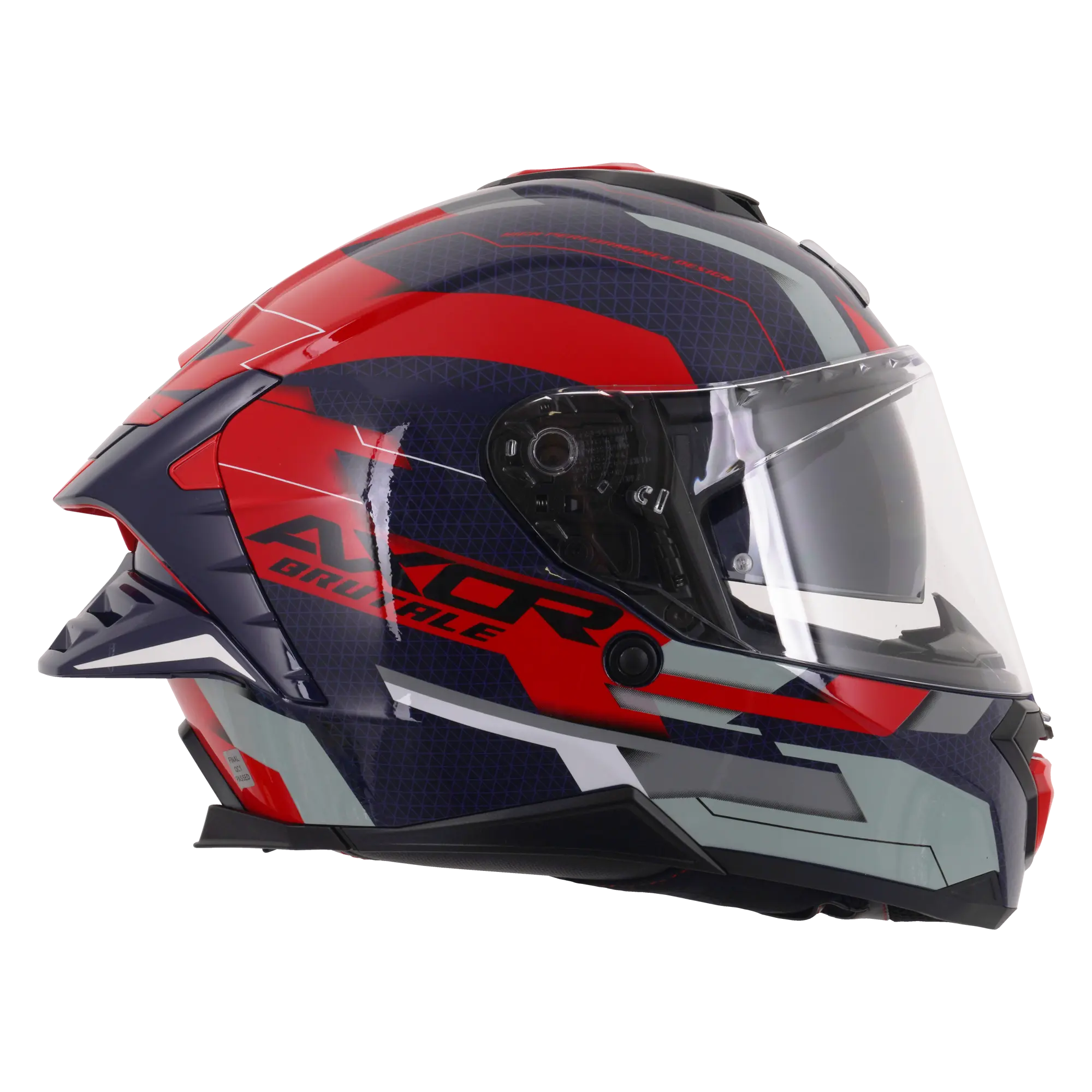 Axor Brutale With Dual Spoiler Plexus Blue / Red FREE UK Delivery, FREE 365 Day Returns | Moto Central