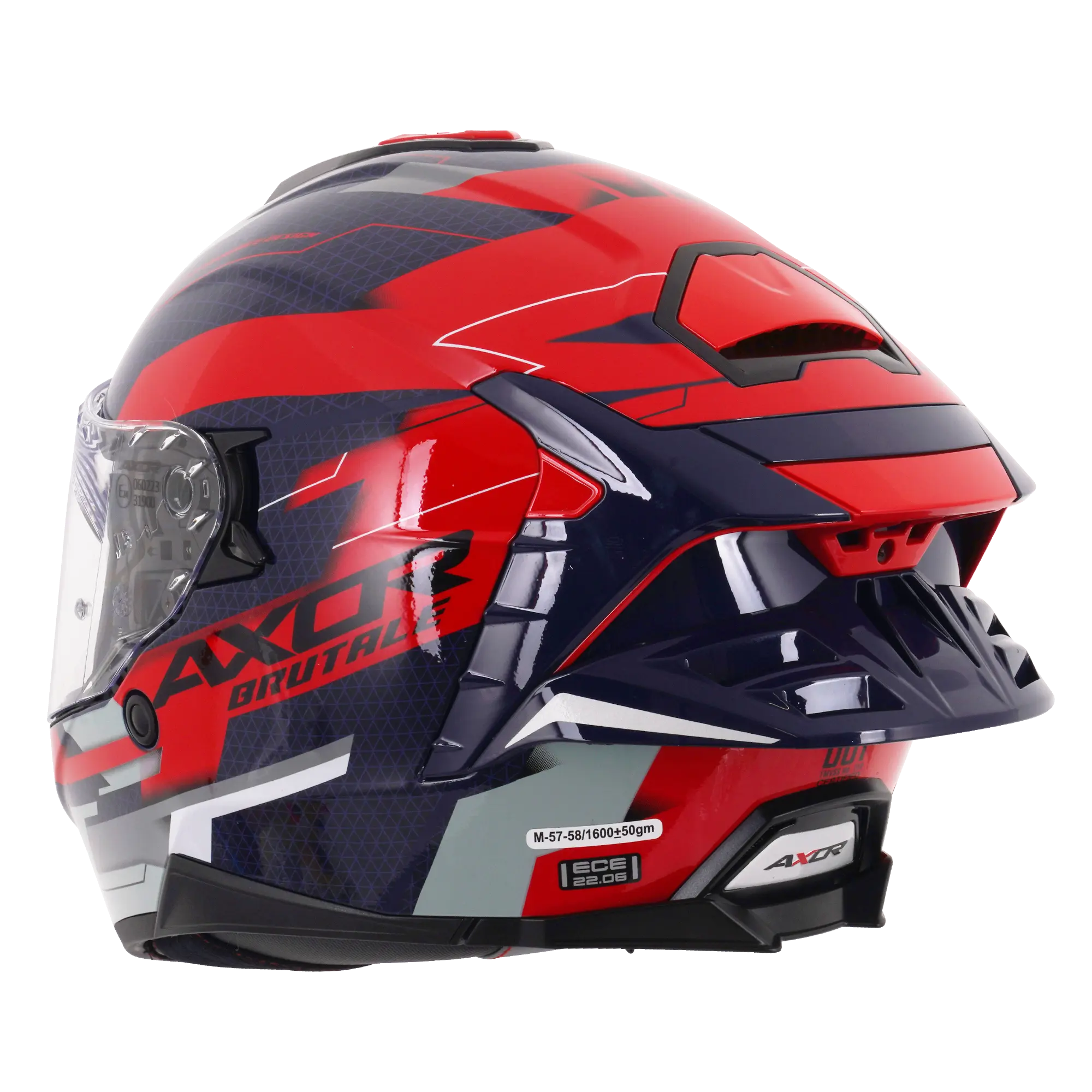 Axor Brutale With Dual Spoiler Plexus Blue / Red FREE UK Delivery, FREE 365 Day Returns | Moto Central