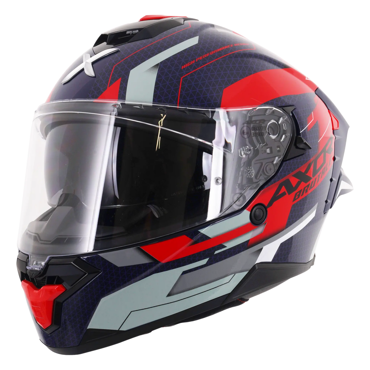 Axor Brutale With Dual Spoiler Plexus Blue / Red FREE UK Delivery, FREE 365 Day Returns | Moto Central