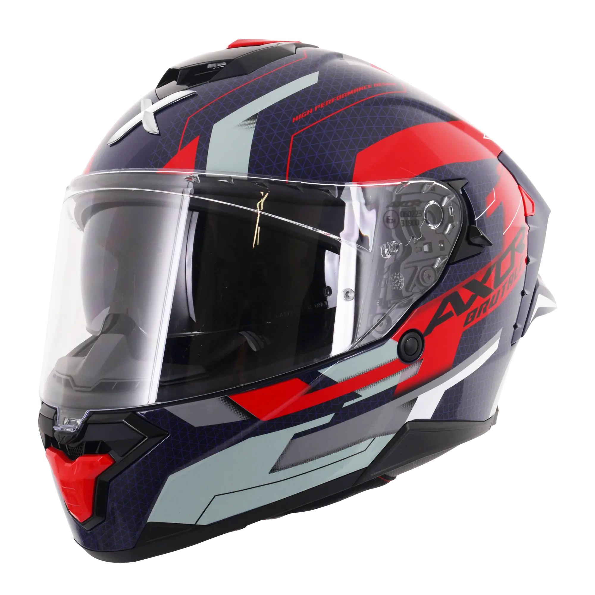 Axor Brutale With Dual Spoiler Plexus Blue / Red FREE UK Delivery, FREE 365 Day Returns | Moto Central