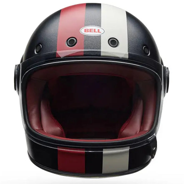 Bell Bullitt GT Command ECE 22.06 Matt Black / White full-face motorcycle helmet, front view