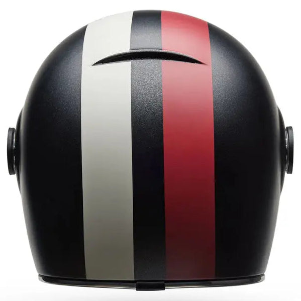 Bell Bullitt GT Command ECE 22.06 Matt Black / White full-face motorcycle helmet, rear view