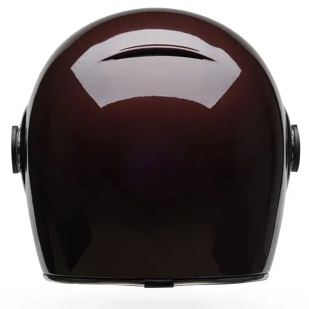Bell Bullitt GT TT ECE 22.06 Brown / Black full-face motorcycle helmet, rear view