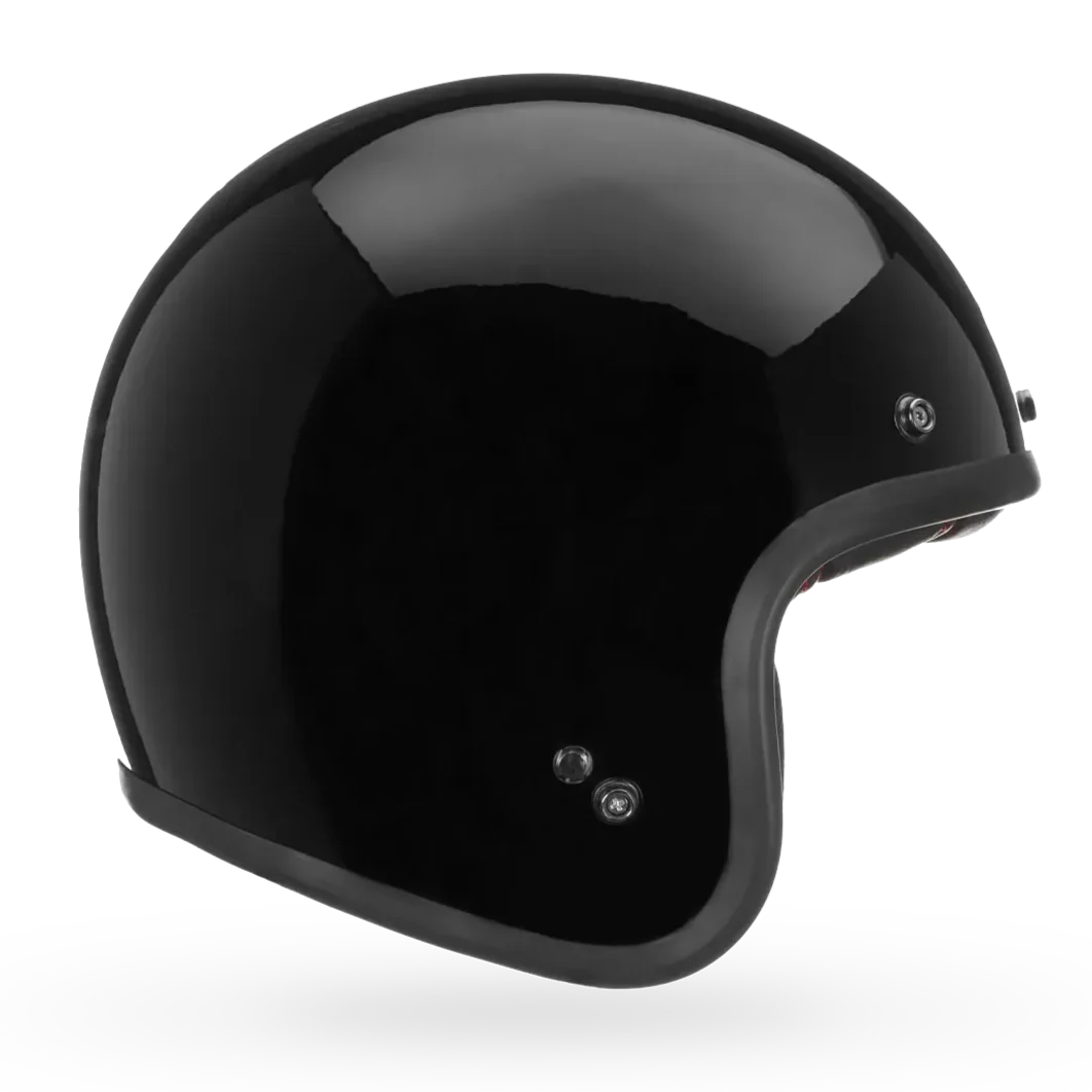 Bell Custom 500 Solid ECE Black - FREE UK Delivery, FREE 365 Day Returns | Moto Central