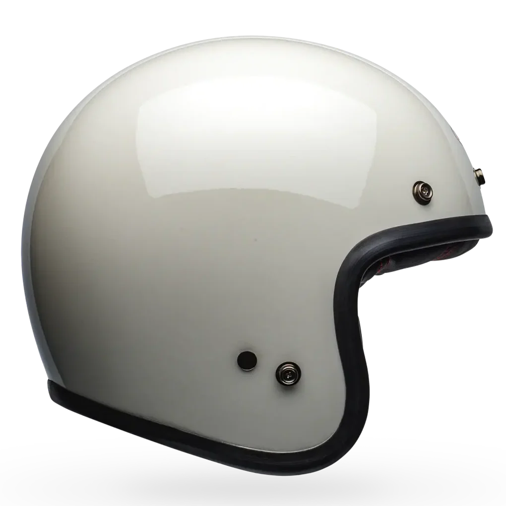 Bell Custom 500 Solid ECE Vintage White - FREE UK Delivery, FREE 365 Day Returns | Moto Central